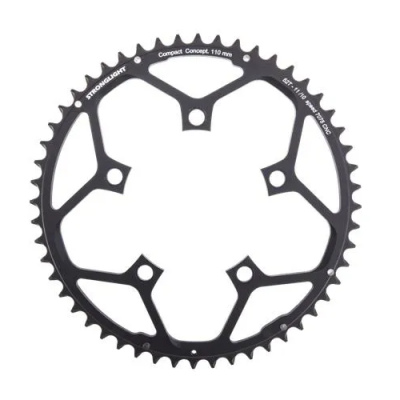 Road Stronglight 52T 110Mm Bcd 5H 10/11 Speed Chainring - Black