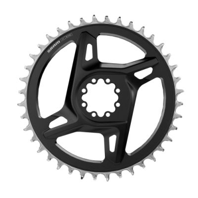 Sram Road 38T Dm X-Sync Red E1 Chainring - Black/Silver - SUPER SALE