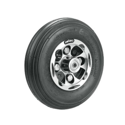 200 X 50 Alloy Primo Castor Wheel, with Foam Filled Black Tyre