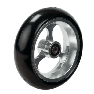 5 X 1.50″ Castor Wheel, Silver Alloy with PU Soft Roll